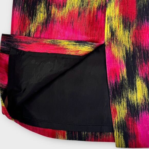 Michael Kors Collection Printed Shantung Silk Blend Pencil Skirt 2 - Picture 7 of 12